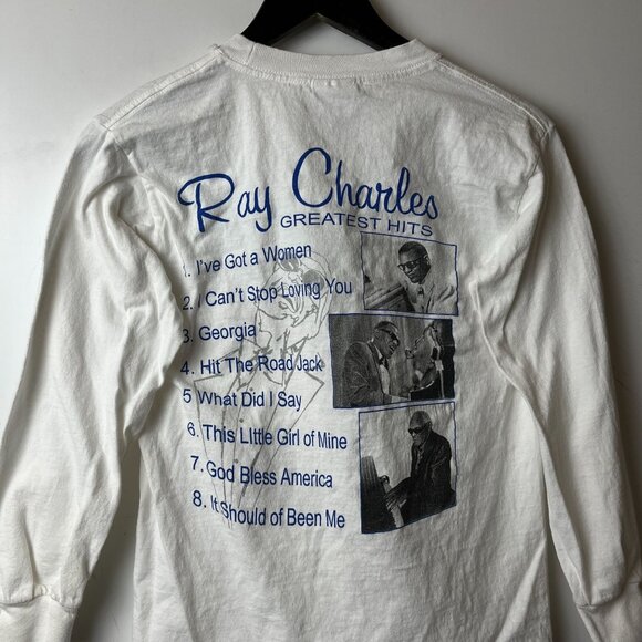 Jamie Foxx Ray Charles Movie Tee T Shirt Vintage Y2K Adult White Extra Small XS - Picture 15 of 15